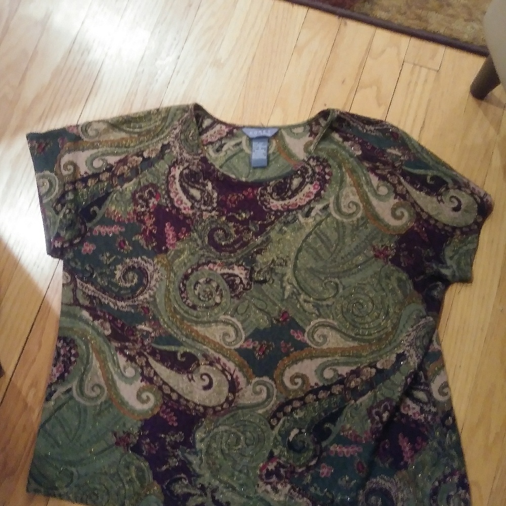 Koret Woman Olive Pattern Blouse